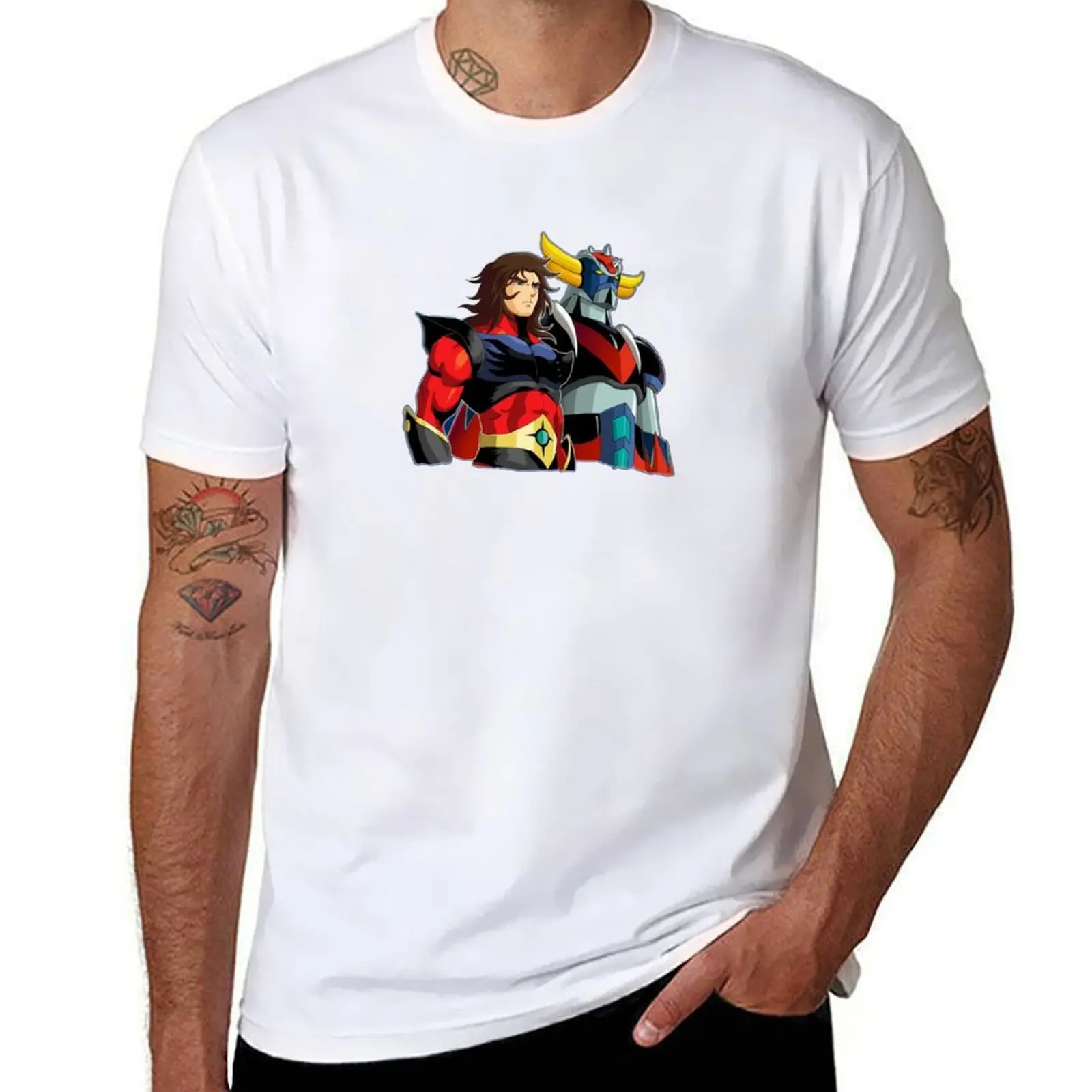 

Grendizer and Actarus T-Shirt t shirts for man graphic vintage man t shirt graphic T-Shirt