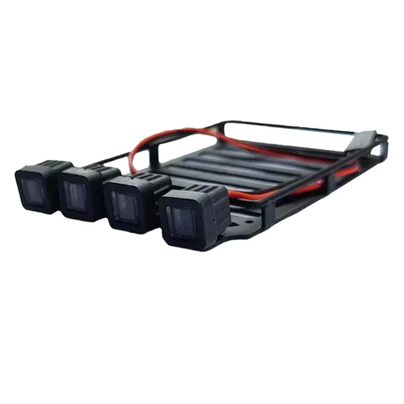

WOWFU-RC багажник на крышу автомобиля с прожекторами для SCX24 1/24 RC гусеничный автомобиль осевой SCX24 AXI00002