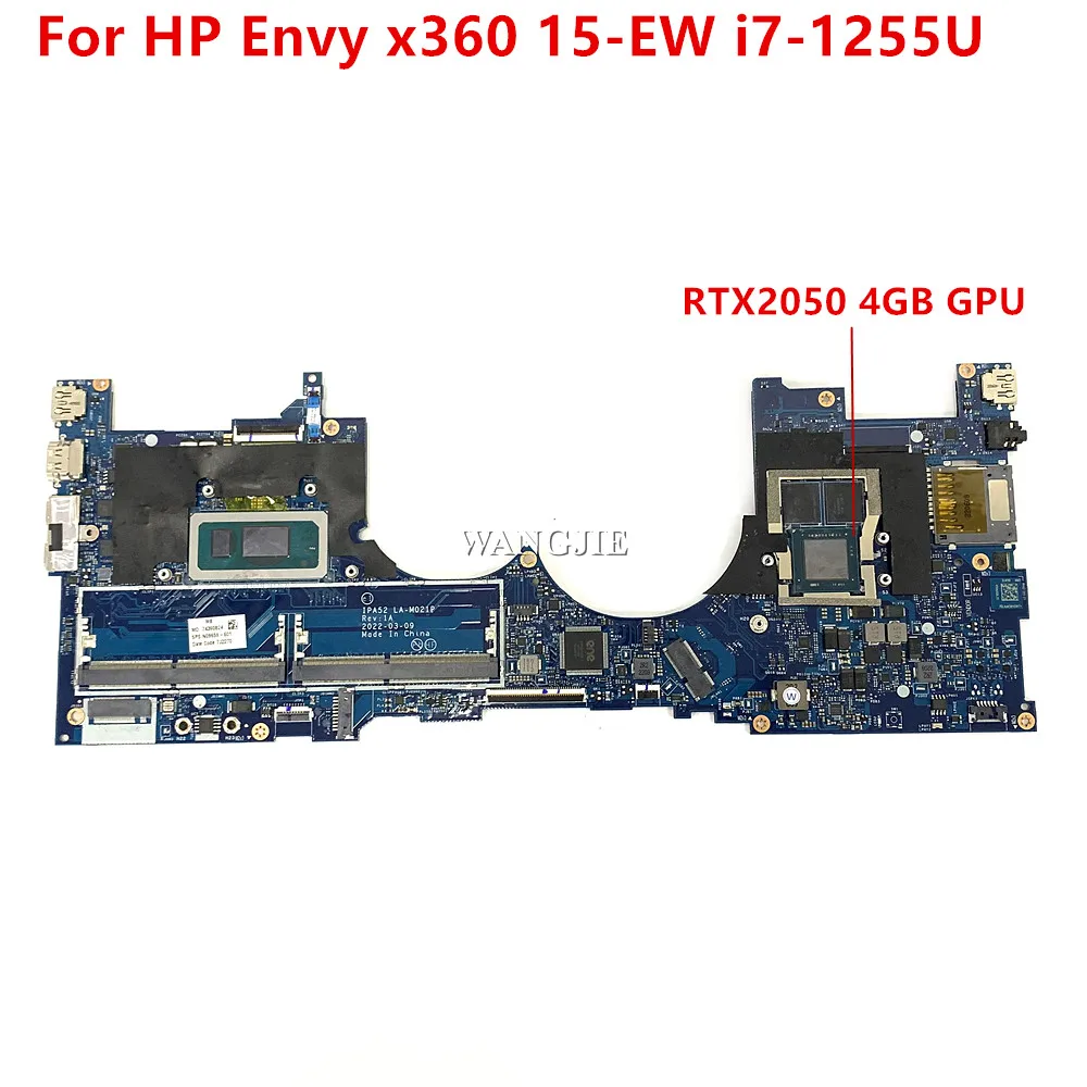 

Материнская плата для Hp Envy X360 15-EW N09659-601 IPA52 LA-M021P LA-M141P i7-1255U CPU RTX2050 4 ГБ графического процессора 100% работает хорошо