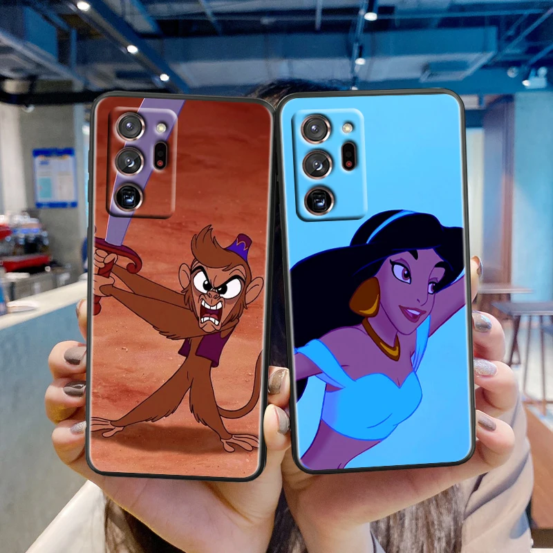 Disney Aladdin Disney Art For Samsung Note 20 10 Ultra Plus A31 A14 A12 A70 A34 A25 A04 A05 A15 A24 5G Black TPU Phone Case