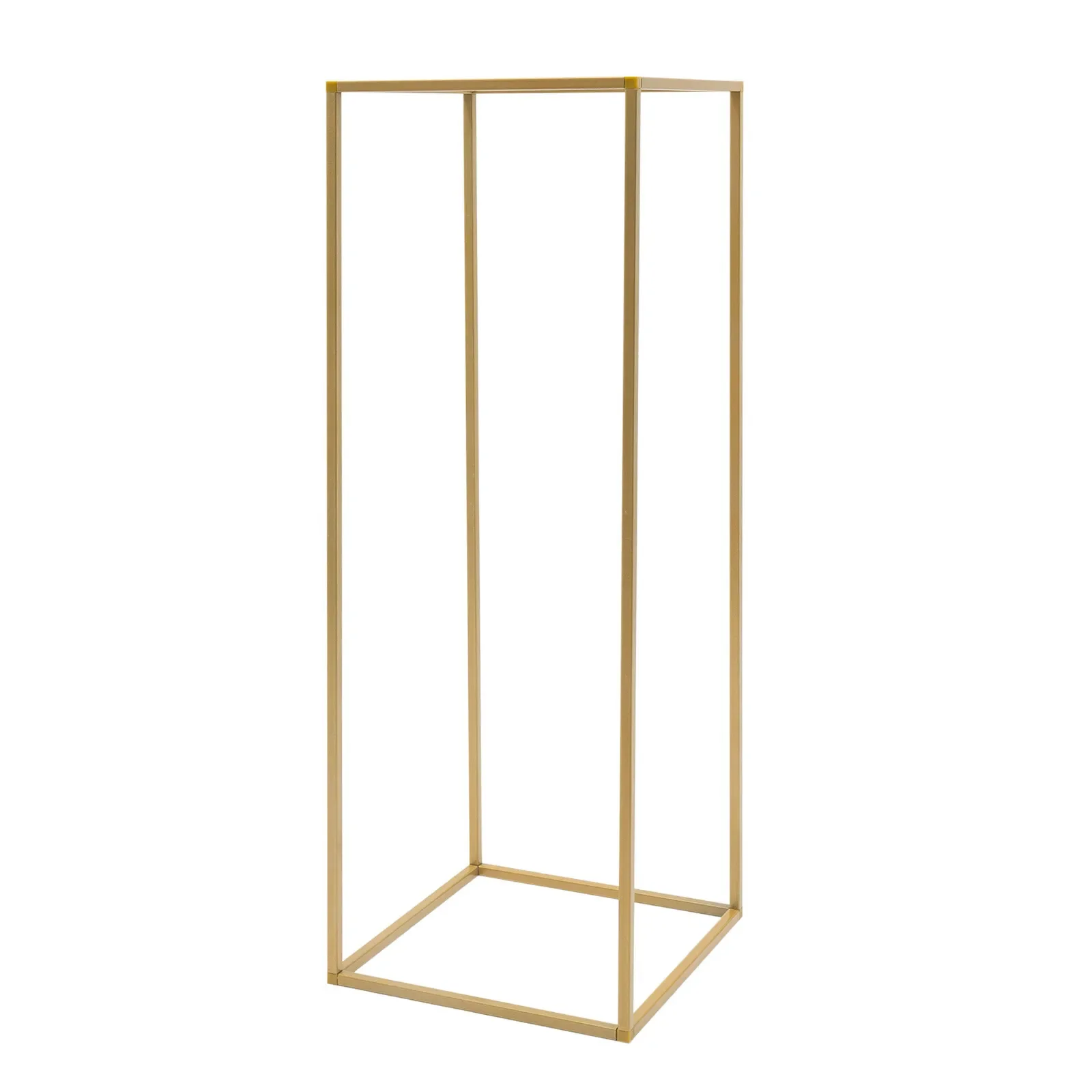 

5Pcs Gold Steel & Plastic Wedding Metal Flower Stand Rectangle Vases Flower Stand With Five Hammers Holiday Table