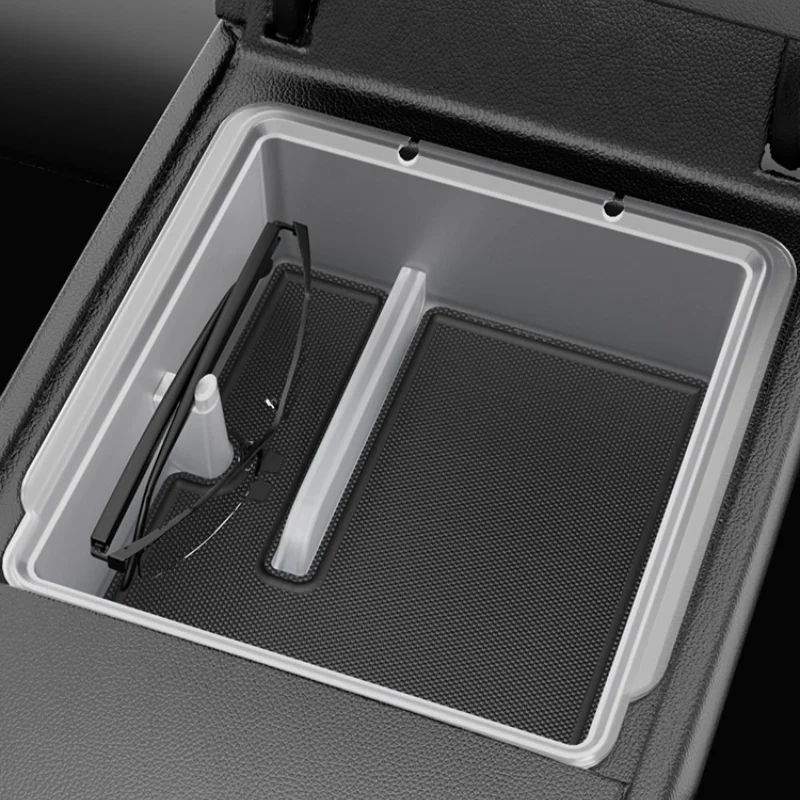 Center Console Tray Storage Box For 2024 Tesla Model 3 Highland Armrest Organizer Interior Accessories