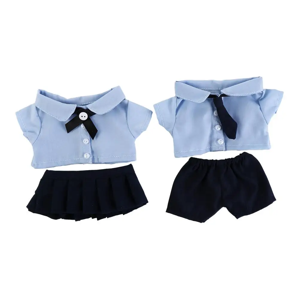 

JK Uniform Preppy Cotton Doll‘s Clothes Lovely Plush Stuffed 20CM Doll Plush Toys Clothing Blue Soft Idol Plush Doll Clothes