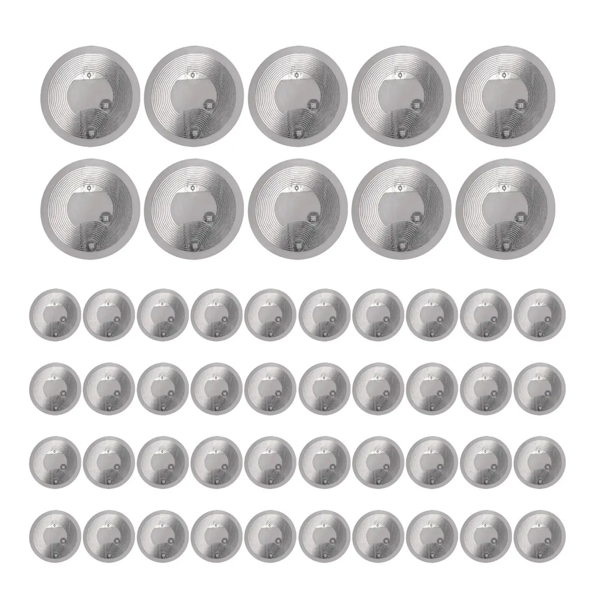MALL 50Pcs NFC Ntag216 Sticker Ntag216 NFC Tags NFC 216 Tag Ntag216 NFC Cards 13.56Mhz NFC Tag Stickers 888 Bytes Memory