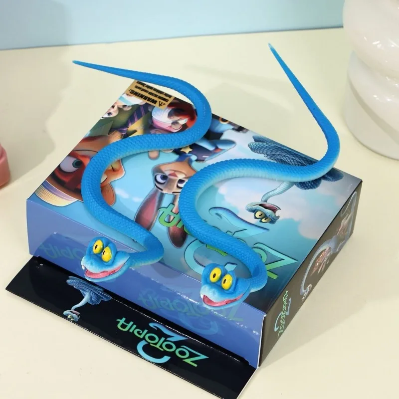 @Disney Zootopia Gary De Snake modelo periférico animado de desenho animado figura móvel conjunta decoração ornamento brinquedo do menino presente de feriado