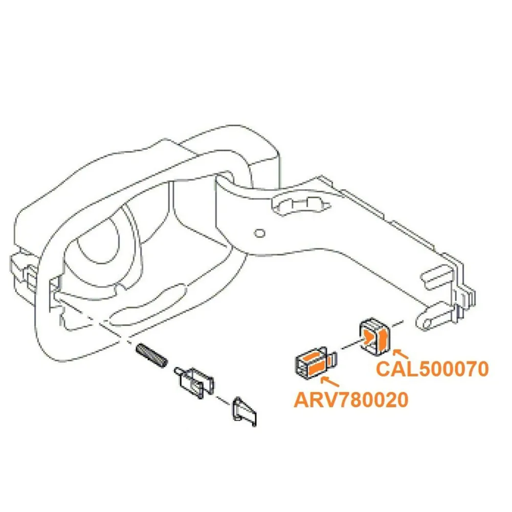 5x Car Fuel Flap Latch Repair Kit High-preficion Car Interior Kit  For Land Rover Discovery 3 /4 For Range Rover Sport ARV780020