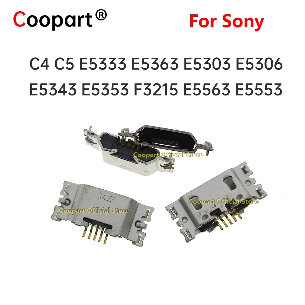 USB Charging Port Dock Connector 5Pin for Sony C4 C5 E5333 E5363 E5303 E5306 E5343 E5353 F3215 E5563 E5553