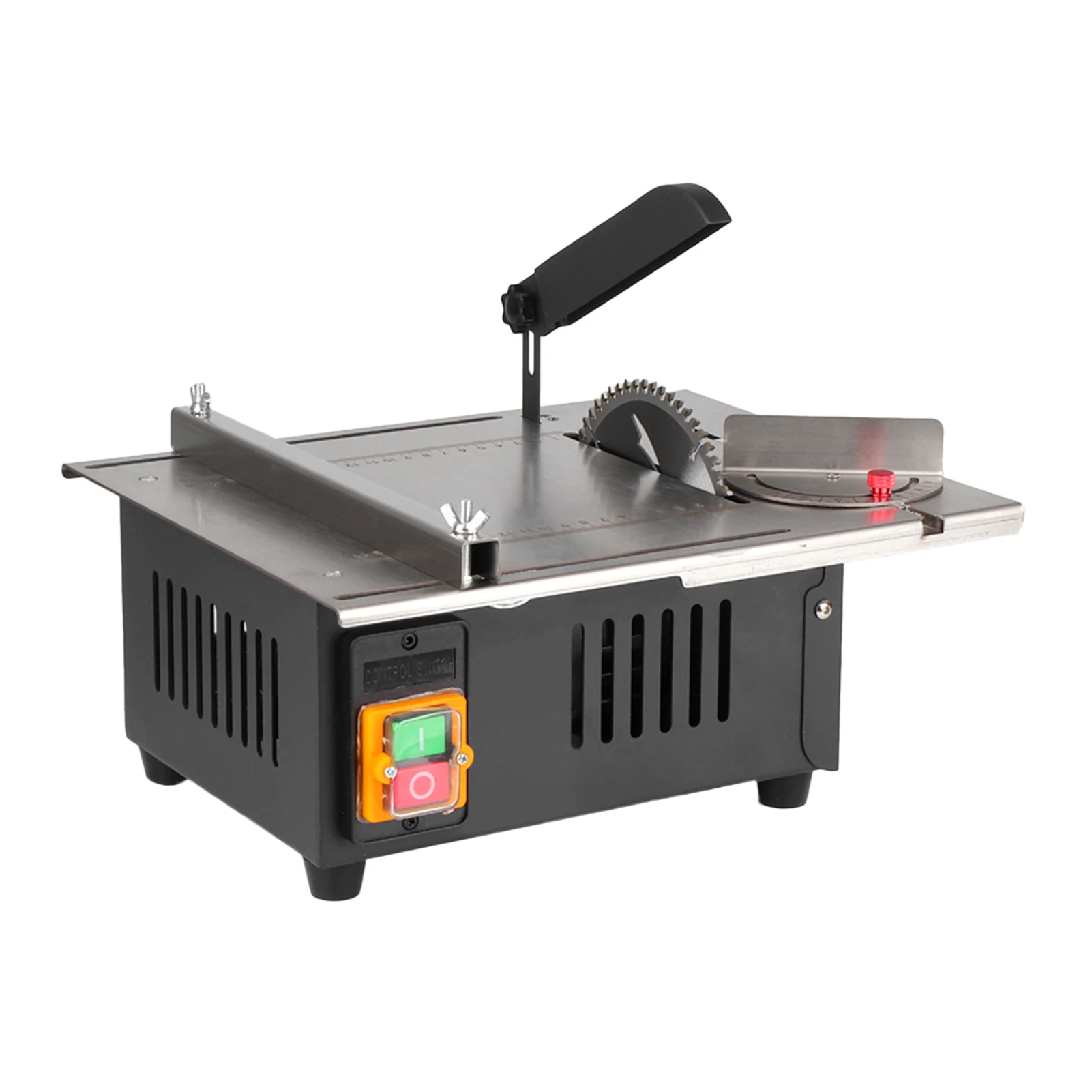 2500W Woodworking Decoration  Saw Newly Upgraded Stainless Steel Top with Angle Ruler and Adjustable Backing