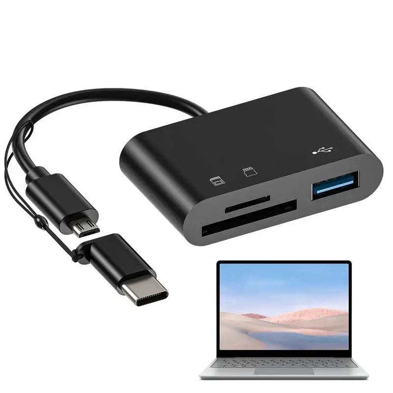 

Memory Card Adapter Type C Adapter TF CF Memory Card Reader 3in1 Type-C Adapter USB Converter Adapter OTG Writer