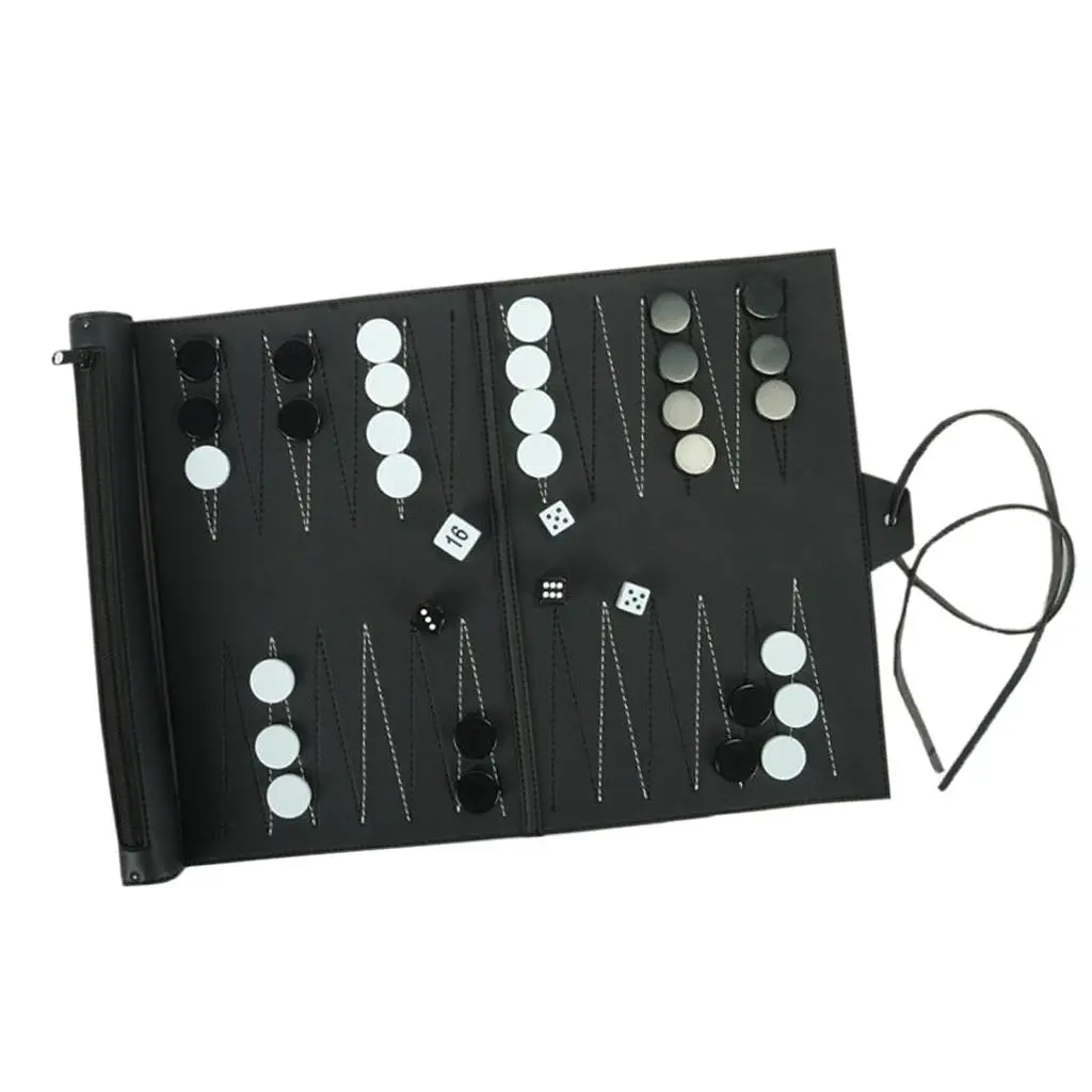 

Классический набор игрушек для отдыха из искусственной кожи, свернутый турнирный нарды