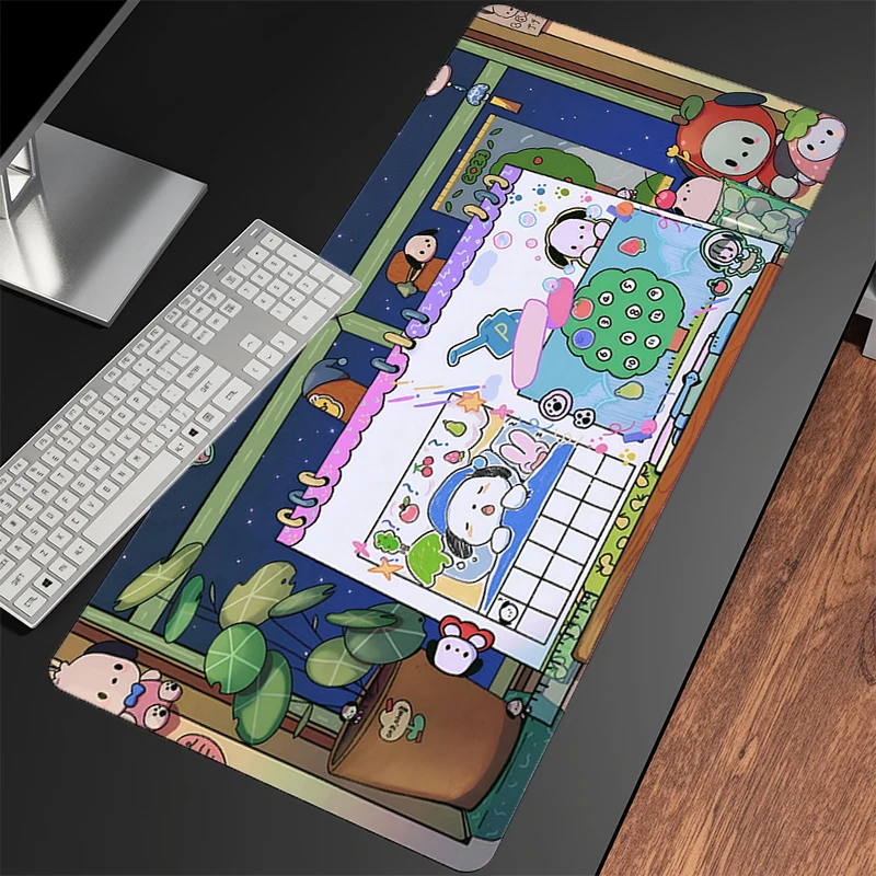 Коврик для мыши Pochacco N on-Slip, компьютерный коврик Speed Type Varpet Mat для киберспорта, ноутбука, коврик для клавиатуры, коврик для мыши, офисный коврик для ПК, настольный коврик