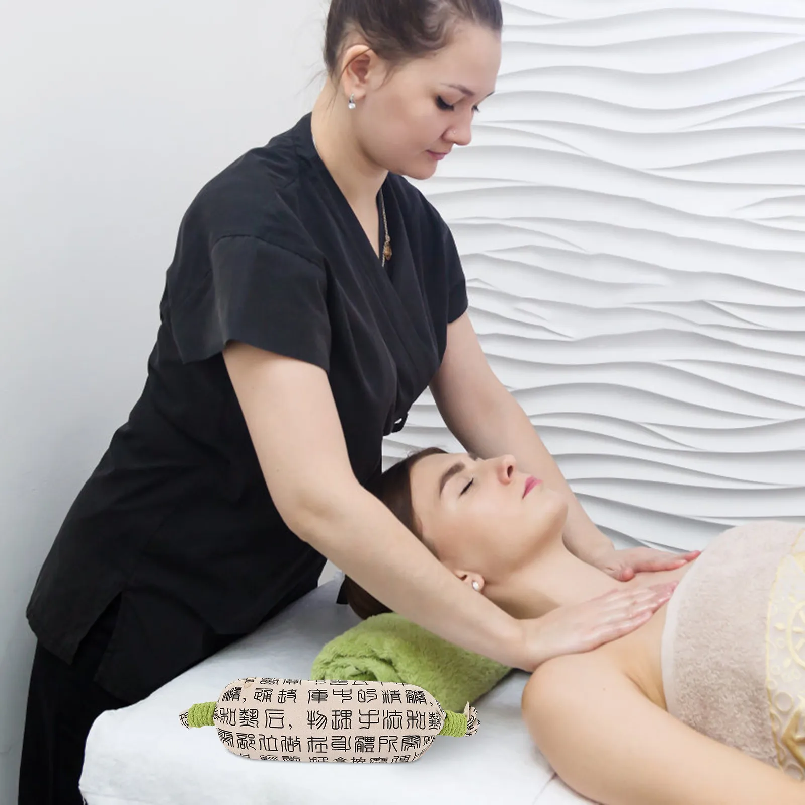 

Herbal Heat Therapy Patch for Lumbar Neck Pain Relief Thai Moxibustion Warmth for Blood Circulation Skin Health and Stress