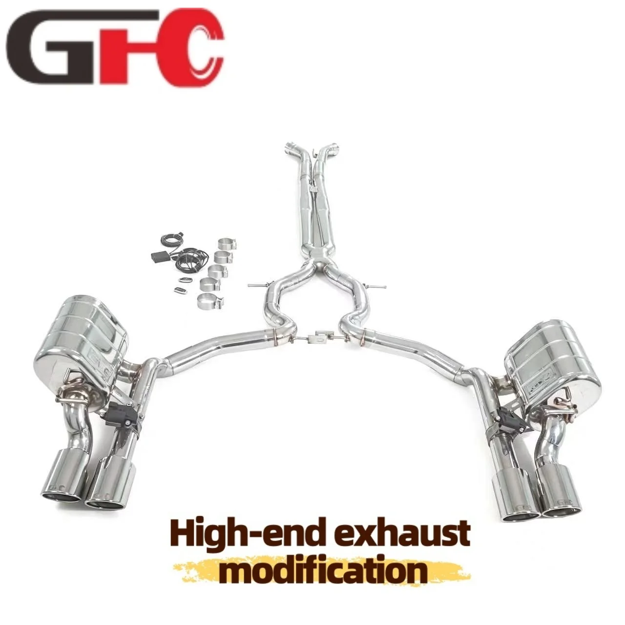 

Suitable for the 2024-2025 Porsche Panamera 976 2.9T with 304 Stainless Steel Catback Valvetronic Exhaust System Muffler