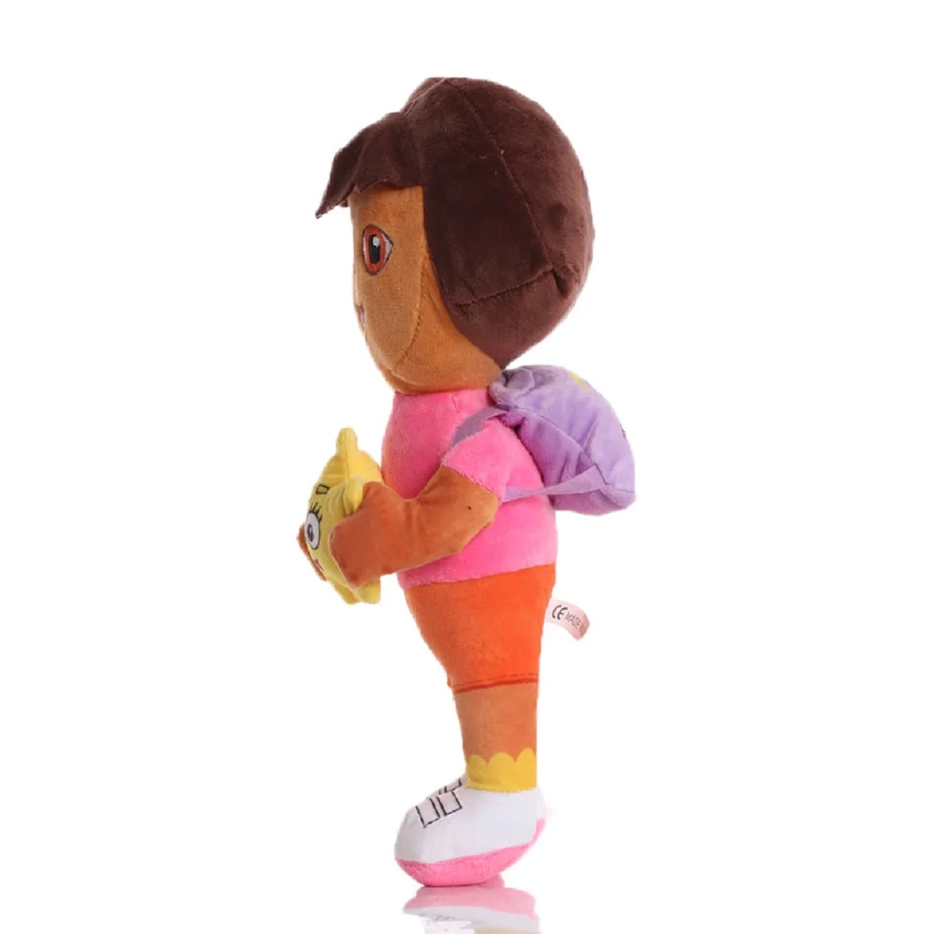 Hot Sale 25cm Genuine Love Adventure of Dora Monkey Boots Swiper Plush Toys Stuffed Soft Anime Dolls for Kids Birthday Gifts