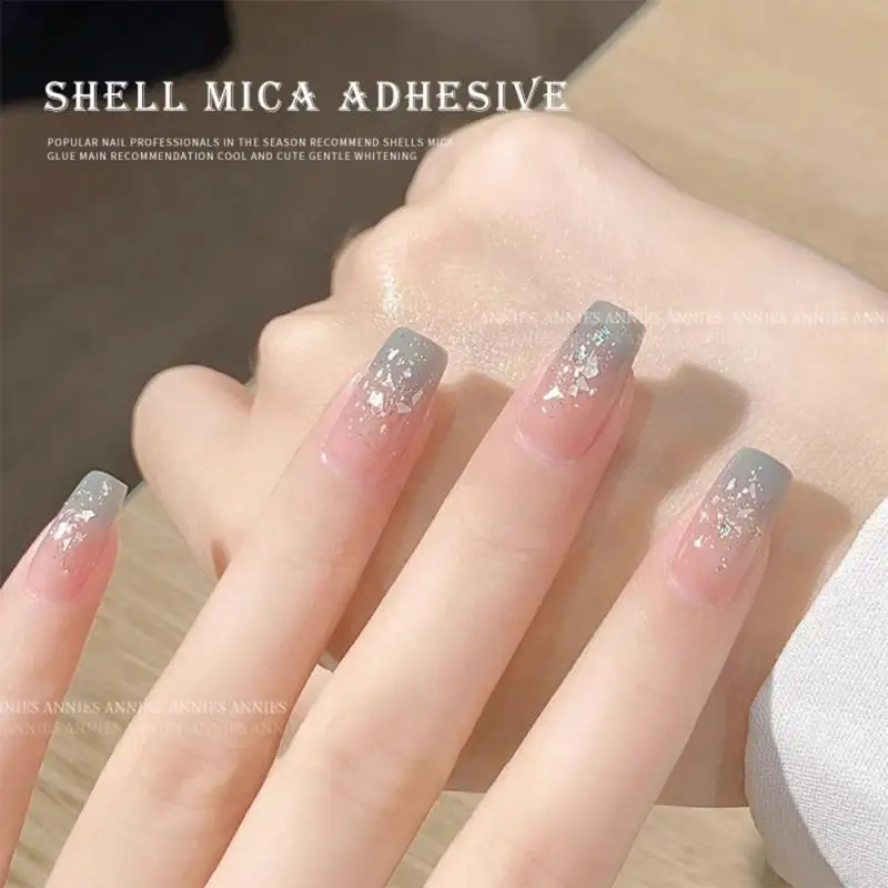 Nail Enhancement Explosive Colorful Nail Oil Glue Nail Glue Mica Shell Nail Gel Nail Polish Sequins Nail Adhesive Beauty