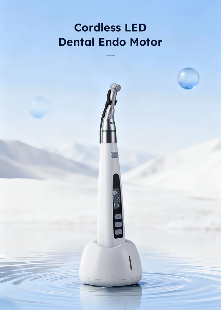 AZDENT Dental-Wurzelkanalbehandlungsset mit LED-Endomotor, 16:1 Winkelstück, 9 Modi, Apex-Lokalisator, Zahnmedizinisches Werkzeug und Ausrüstung – Detail 1