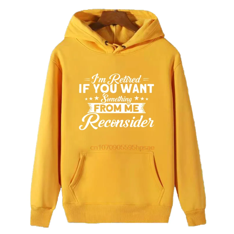 Fashion Winter Essentials Hoodie Sweaters Retirement Pension Retiree Pension Graphic Hooded Sweatshirts Thick Sweater Hoodie