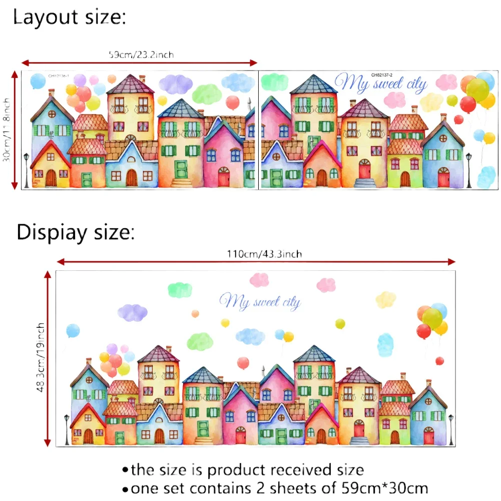 Decorative Removable PVC Wall Sticker Self Waterproof Oil Proof For Kitchen Living Room Bedroom Bathroom 59 30cm 2 Set
