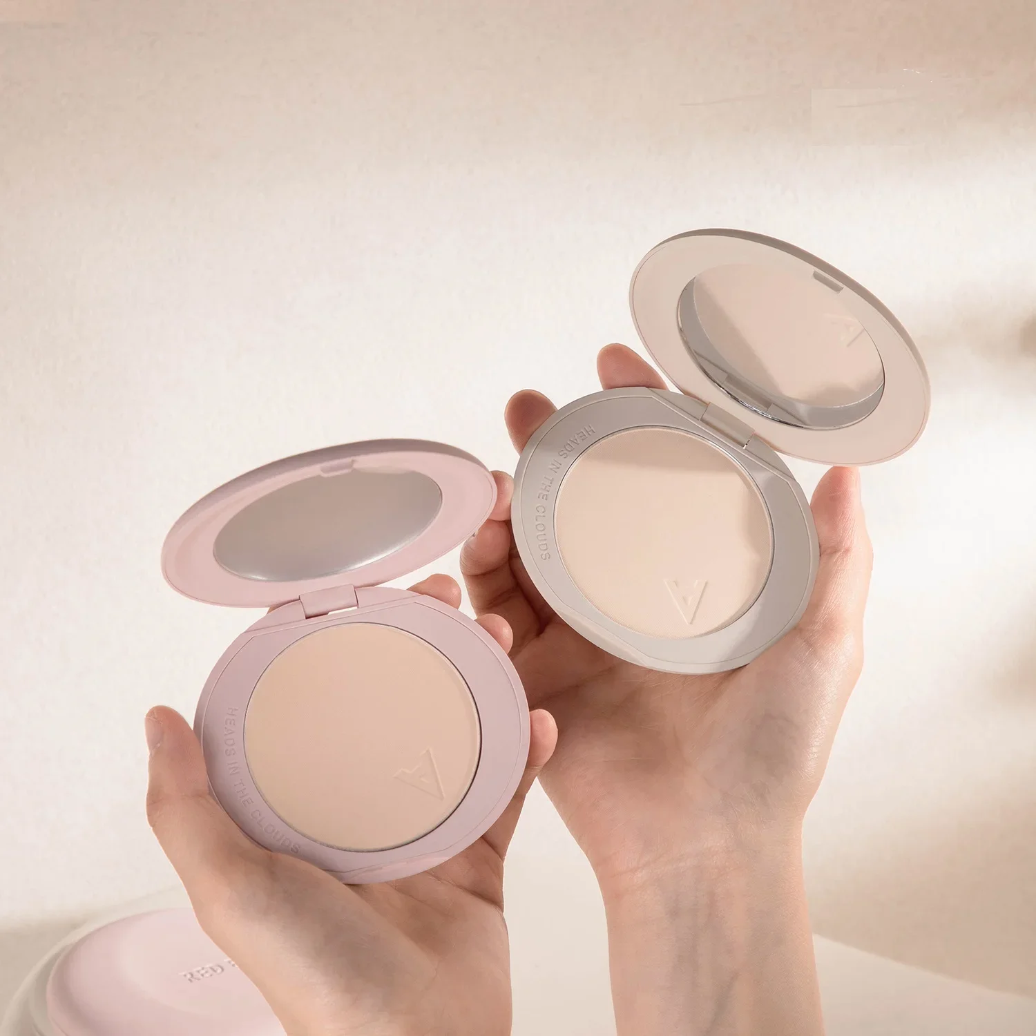 RedEarth Cipria in polvere Cipria anti-anello Impostazione Trucco complementare Non rimozione del fondotinta per trucco Cuscino cosmetico compatto