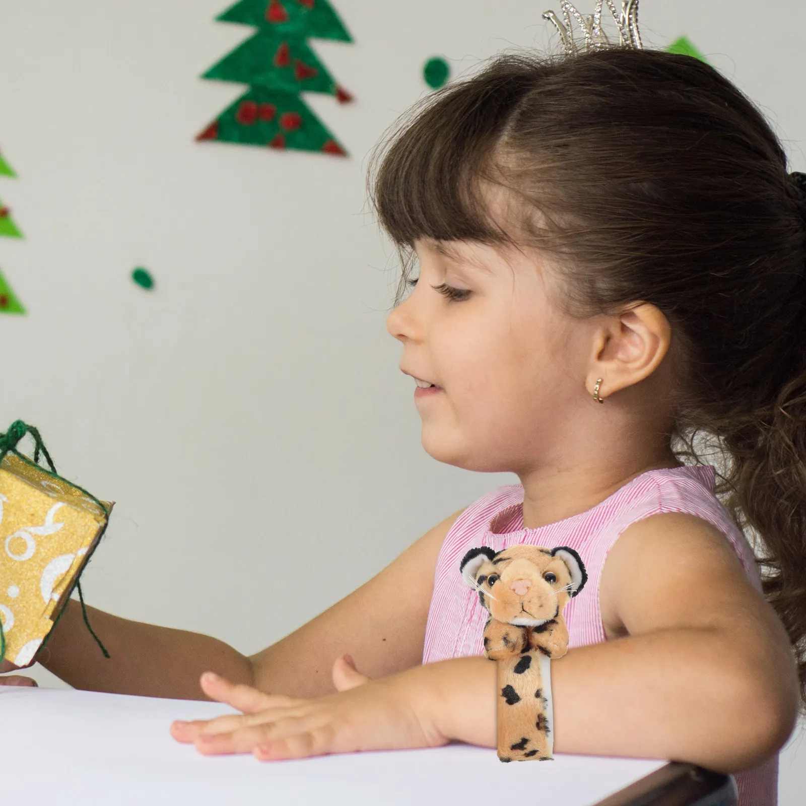 

Animal Slap Bracelets Kids Stuffed Animals Soft PP Cotton Slap Bands Party Favors Jungle Theme Birthday Decoration Snap