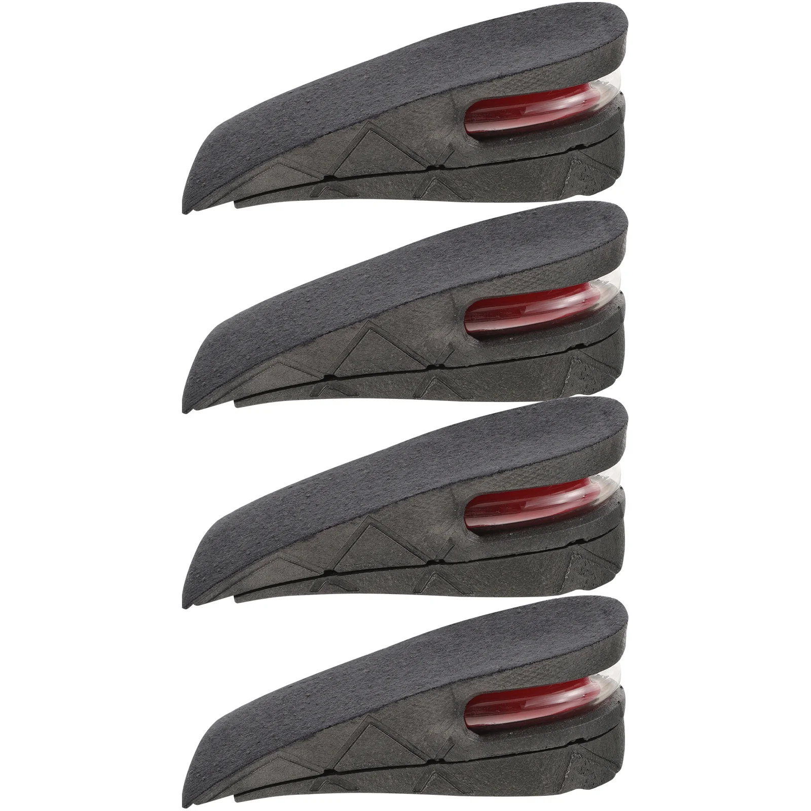 Plantillas invisibles para aumentar la altura, inserciones de elevación del talón para zapatos, cómodas almohadillas para el talón, herramienta para el cuidado de los pies, antideslizantes, 4 Uds.