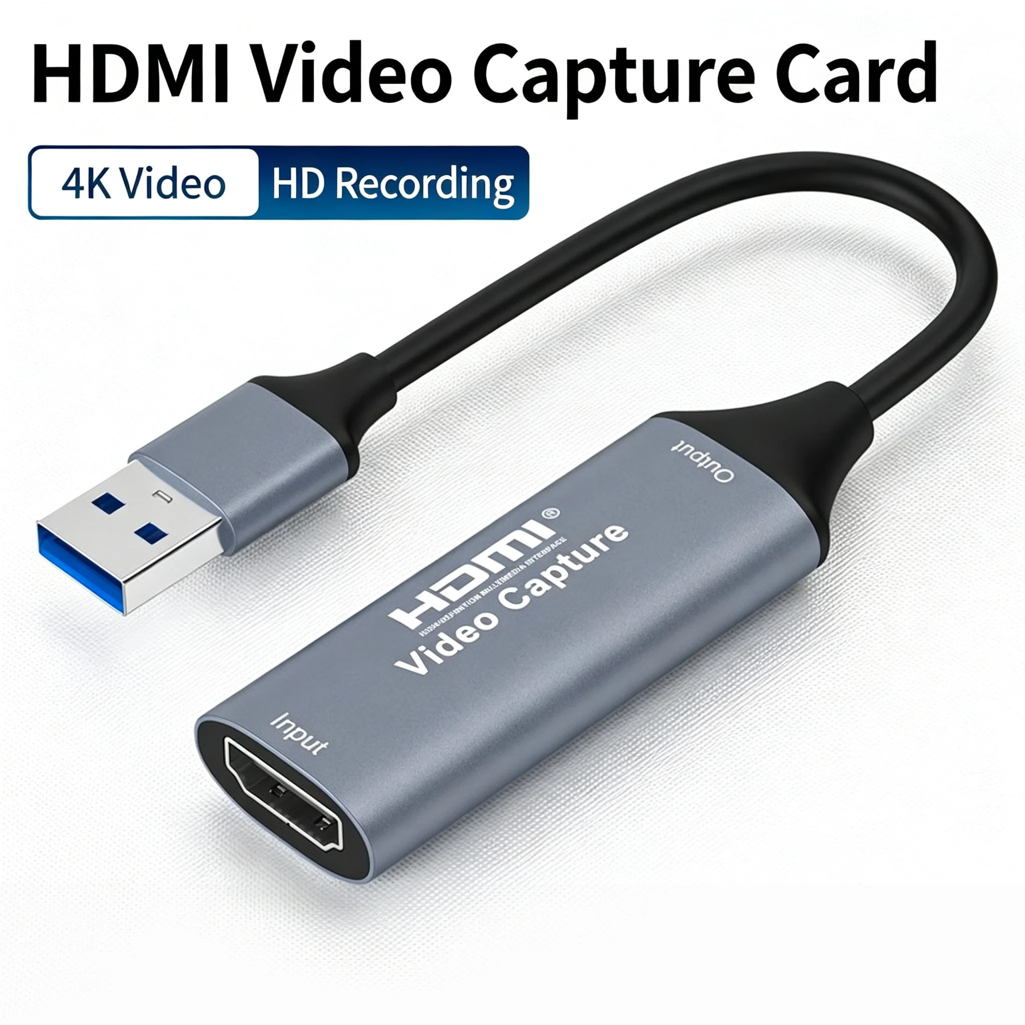 4K USB  Video Capture Card HDMI to USB  for Game Live Streaming And Recording High-Definition Multimedia Interface