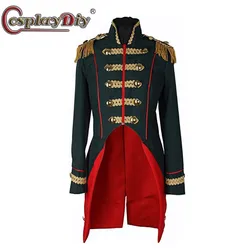 Cosplaydiy Napoleon soldatenjas Top Jacket 18th Century Men Royal Military Coat theater Costume carnavalskostuum Soldier uniform