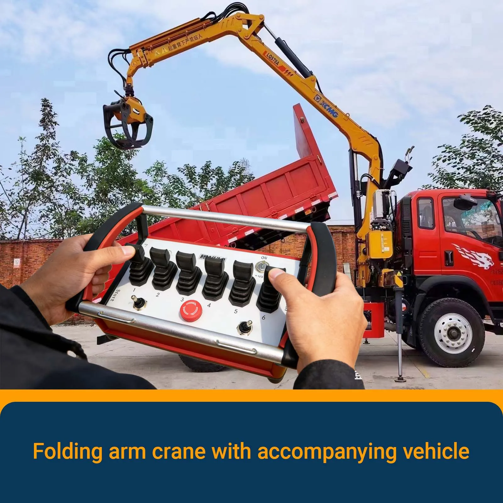 6 Lever Hydraulic Wireless Remote Control With Fast/Slow & Lock/Unlock Function 2-Year Warranty For Truck-Mounted Crane