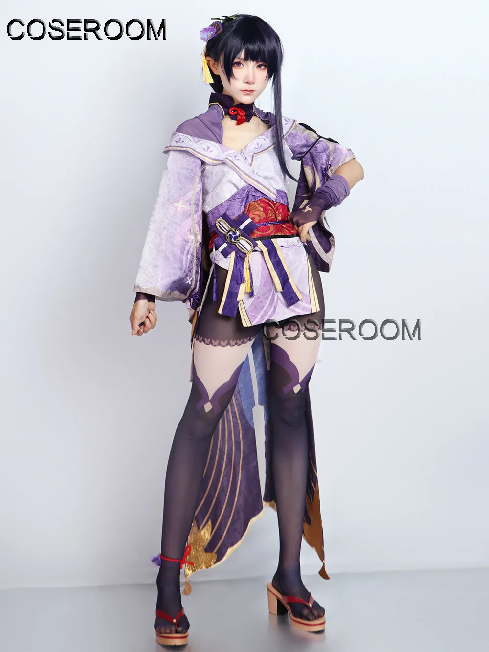 

Игра GenshinImpact Raiden Shogun Beelzebul Косплей Костюм Одежда Женщины Хэллоуин Карнавал Вечеринка Ролевая Игра Униформа Парик