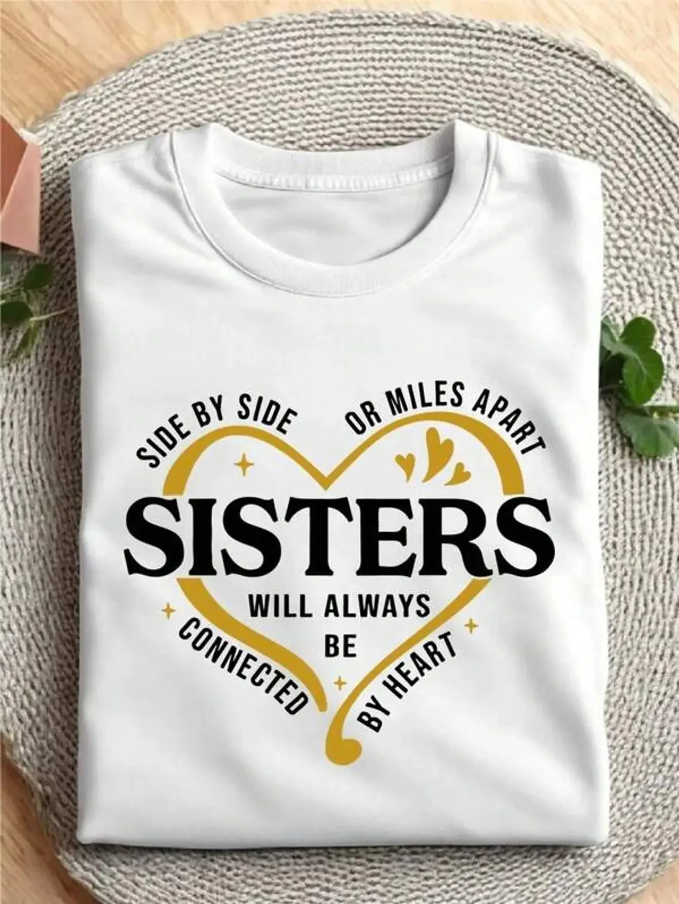 Side-by-side or Miles Apart, Sister T-shirts, Sister Trip Shirts, Sister Vacation Matching Outfits, Sister Weekend Travel Shirts
