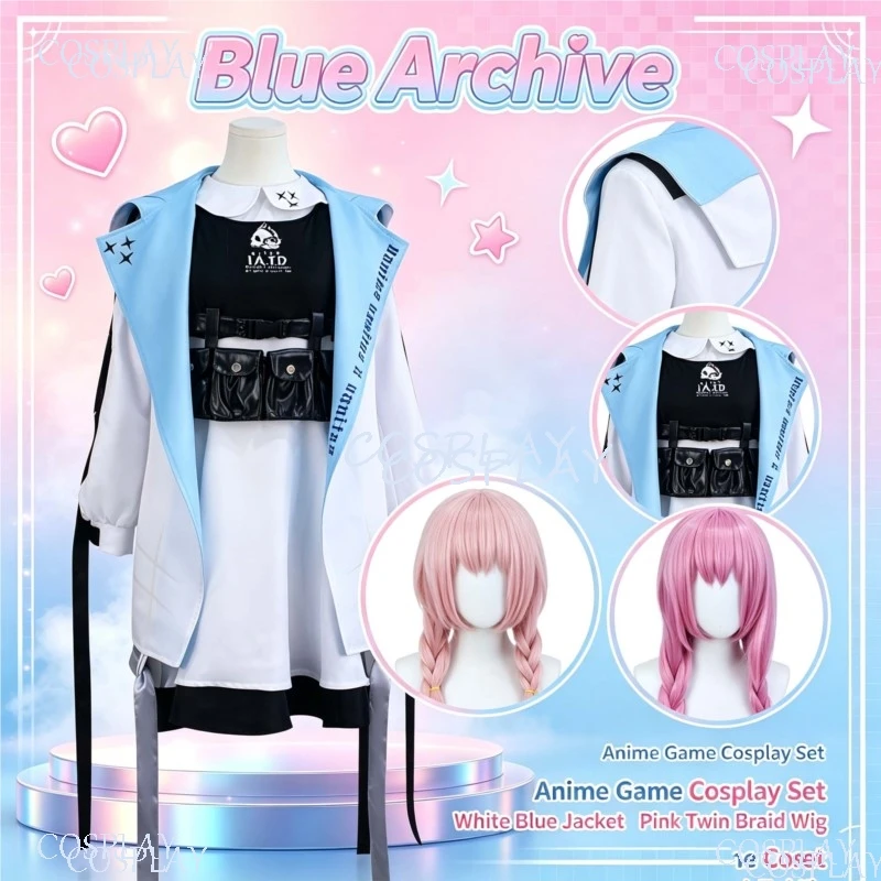 blue-archive-hakari-atsuko-cosplay-costume-new-game-anime-role-play-outfit-full-set-for-women-halloween-comic-con-carnival
