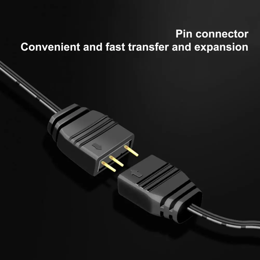 COOLMOON Cabo adaptador ARGB útil Divisor ARGB compacto ampla aplicação 1 a 4 placa principal ARGB Hub 1 a 4