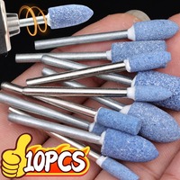 10pcs Polishing Head Wheel Head Abrasive Mounted for Dremel Rotary Power Tools Electric Grinding Stone Wheel Dremel Accessories