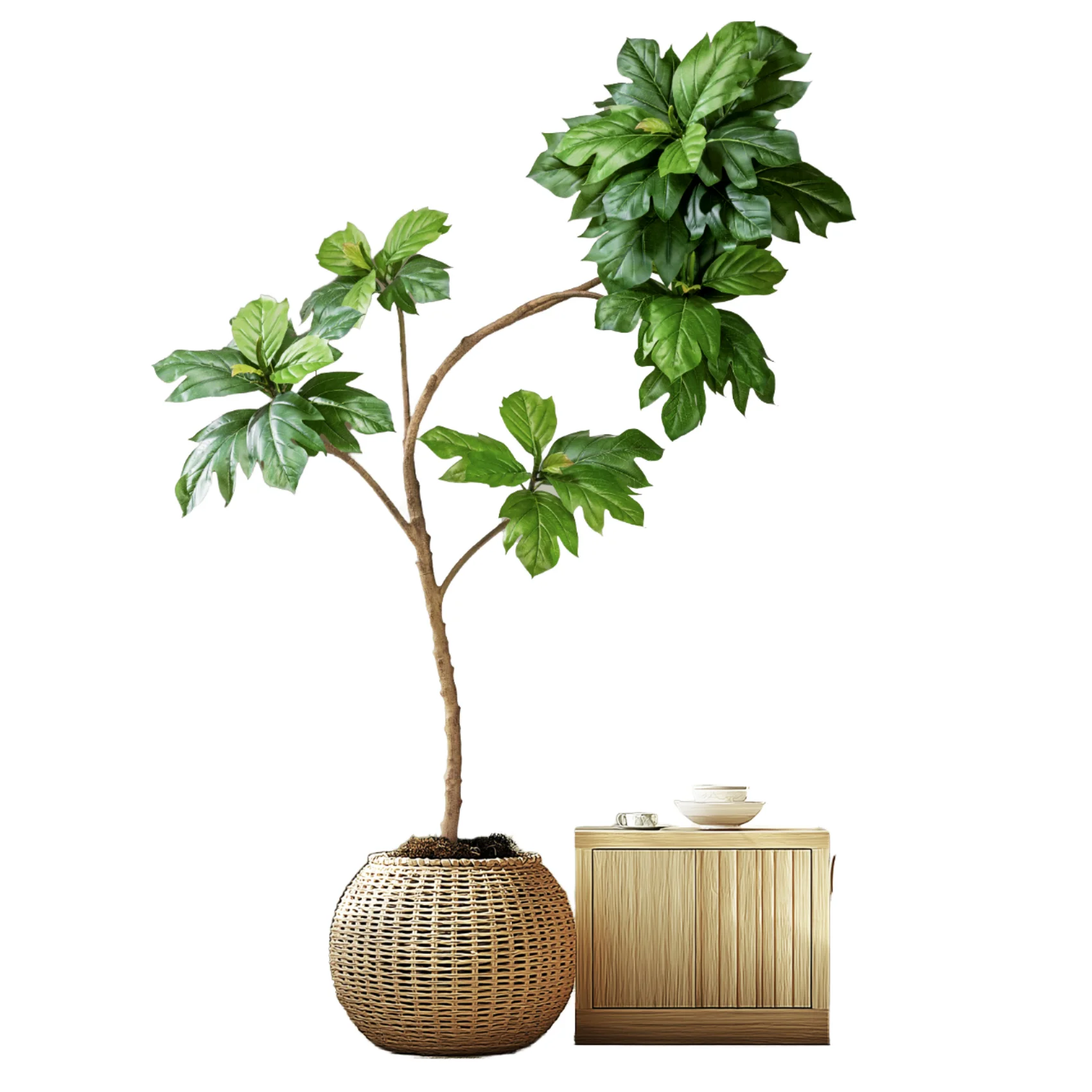 

Natural and Artificial Green Plastic Tree House Indoor and Outdoor Potted Simulated Plants for Wedding Decoration