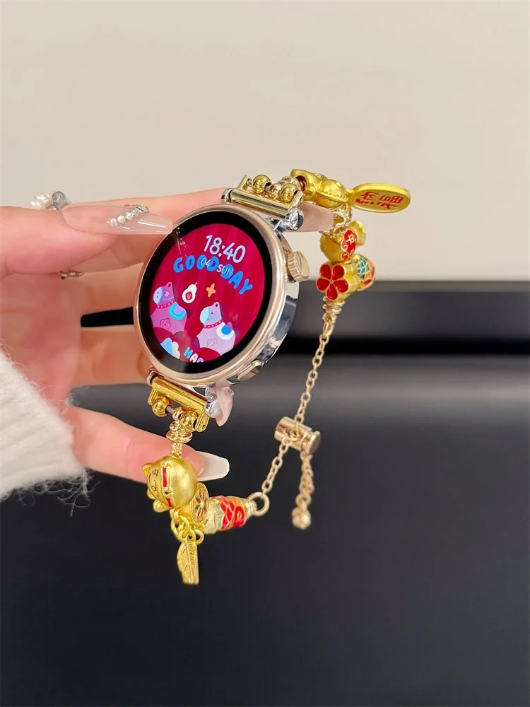 

Новогодний браслет для привлечения богатства подходит для ремешков HW Watch Fit3/Fit4 и ручных ремешков с NFC от H.