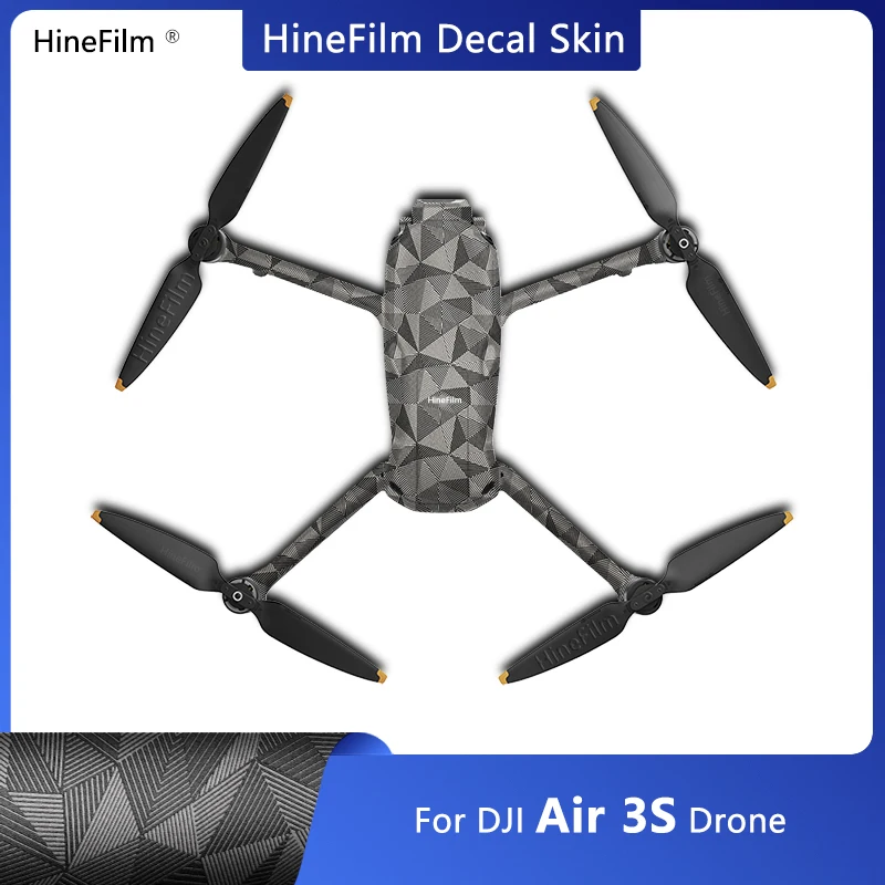 

Hinefilm Skin for AIR 3S Drone Sticker Decal Skin for air 3 S Drone Skin AIR3S Protective Guard Film Court Wraps Cover