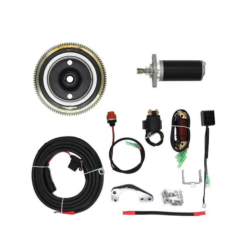 토하츠 2스트로크 9.8/18마력 전기 시동 키트 3B2-06194-1 3G2-06091-1 선외기 전기 시동 모터