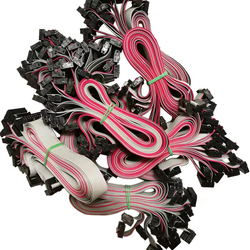 10 stks/partij 50 cm Lengte Zuiver koper 16Pin Led Module Platte Datakabel Lijn Lint Datakabels Groothandel Voor LED matrix Panel