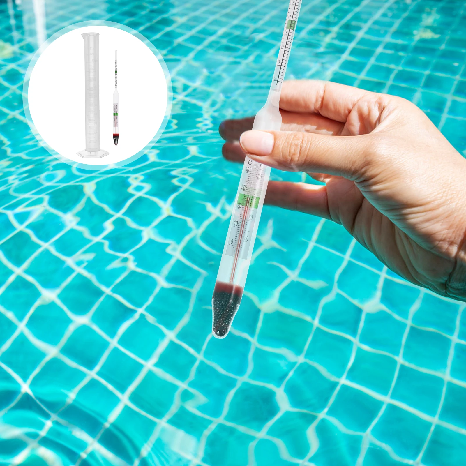 

Fish Water Testing Kit Glass Aquarium Tools Transparent Tester Tank Hydrometers