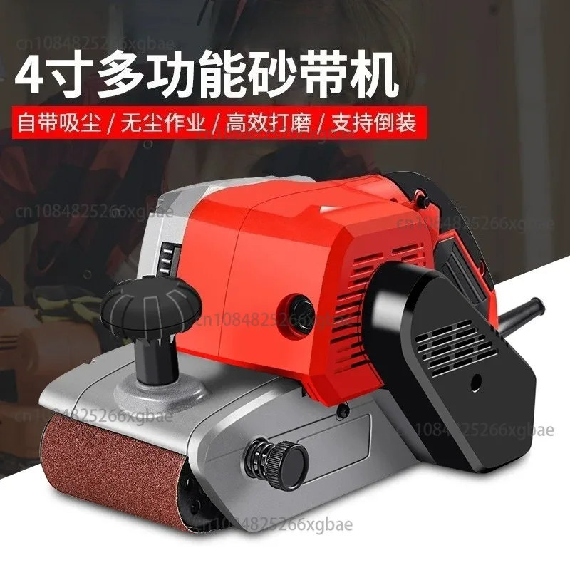 Portable 4-inch Belt Sander, High-power Belt Sander, Household Sandpaper Machine For Woodworking