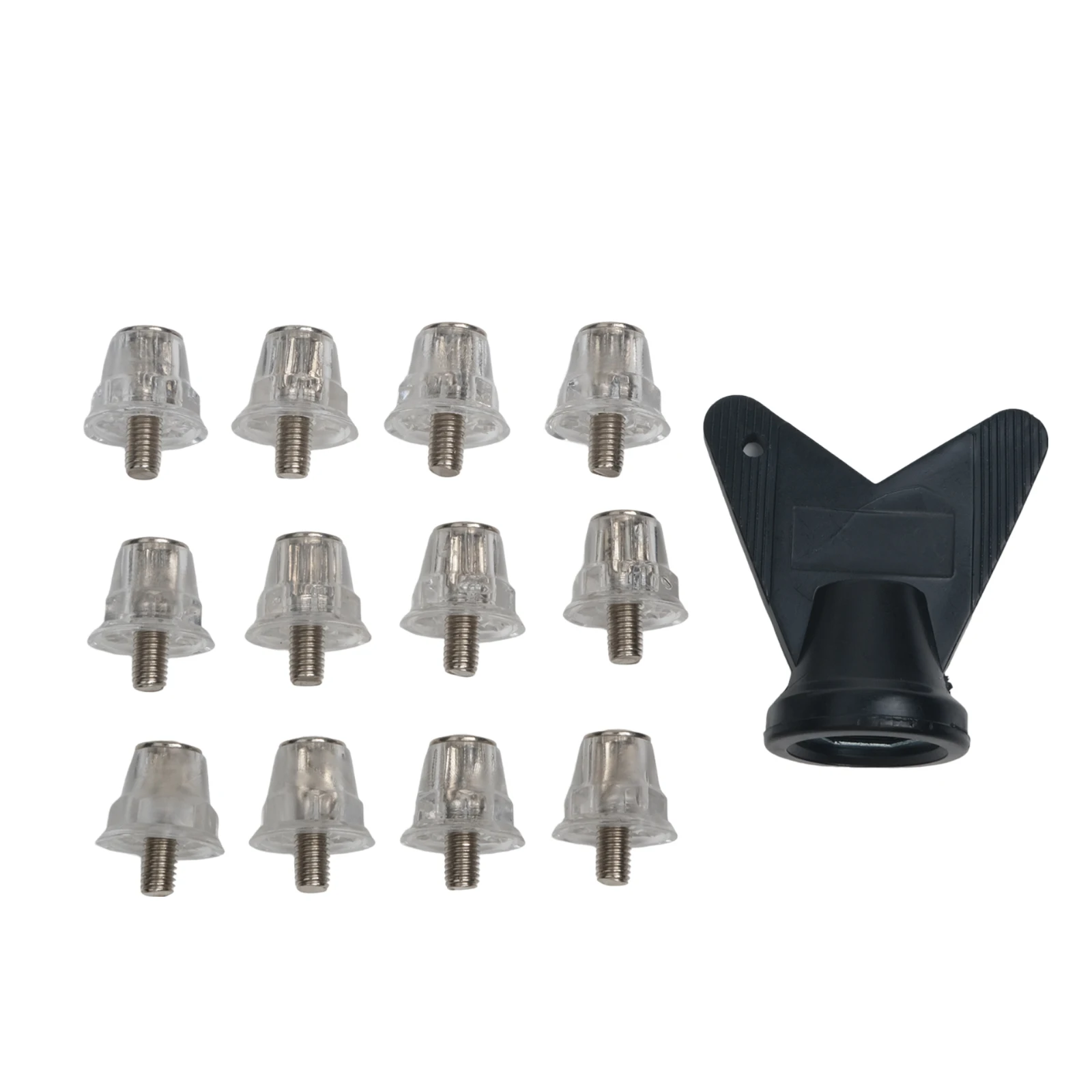 レンチ付きサッカーシューズスタッド、サッカースタッド、交換用スパイク、フットボールブーツ、レンチアクセサリー、13mm、15mm、18mm、12個