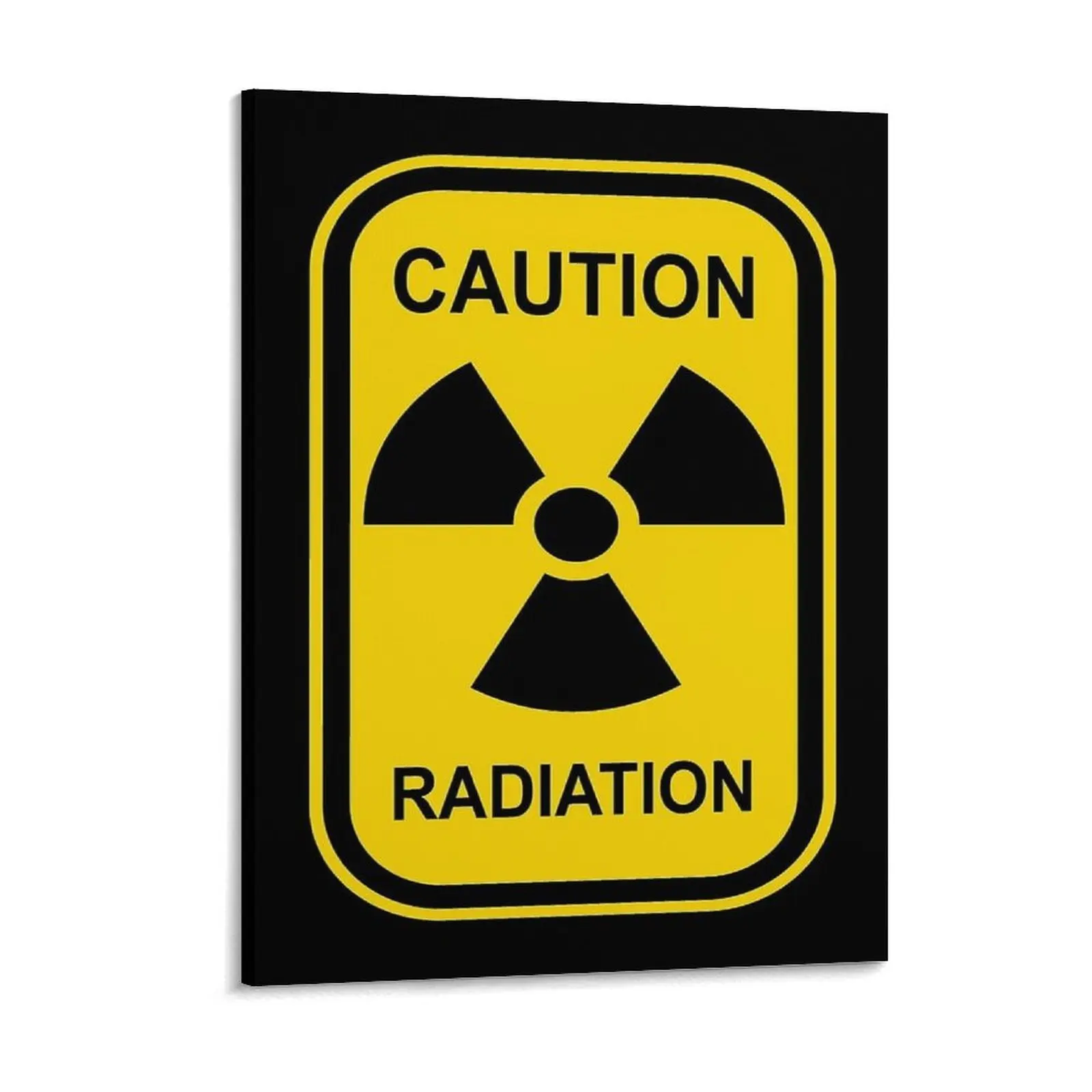 رمز مشع تحذير علامة النشاط الإشعاعي الإشعاع قماش اللوحة كهف جدار ديكور مطبوعة سينما مؤطرة لوحات الحائط