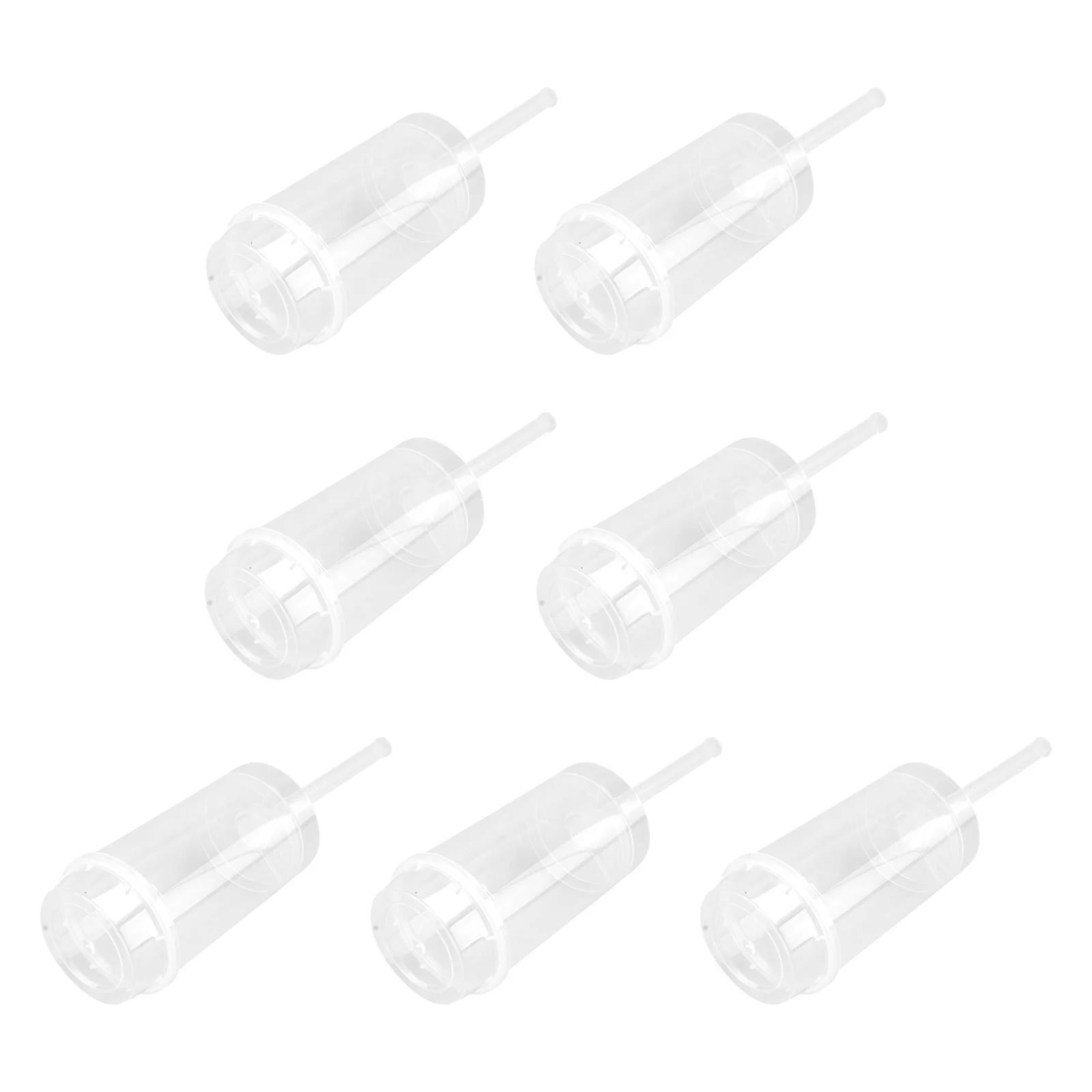 

20pcs Tube Mold Cylinder Cake Pusher Plastic Push Up Cake Shooter For Baking Cheesecake Ice Cream Reusable Dessert Container