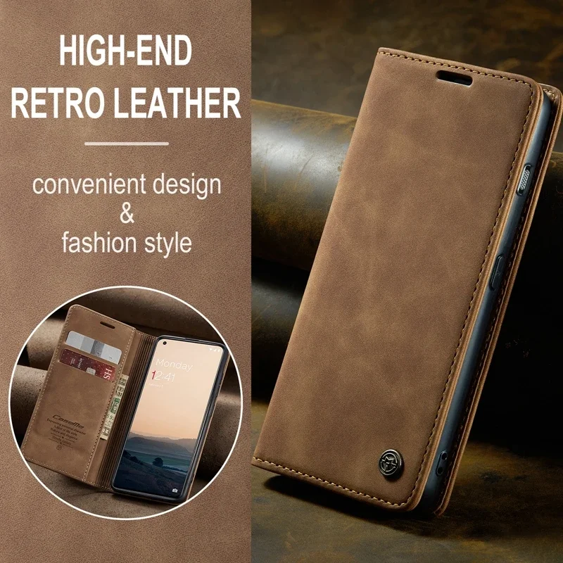 Business Sle Retro Leder Magnetische Flip Telefon Fall für Oneplus 11 12 13 8T 7 8 Pro Nord stoßfest Schutzhülle Brieftasche Abdeckung