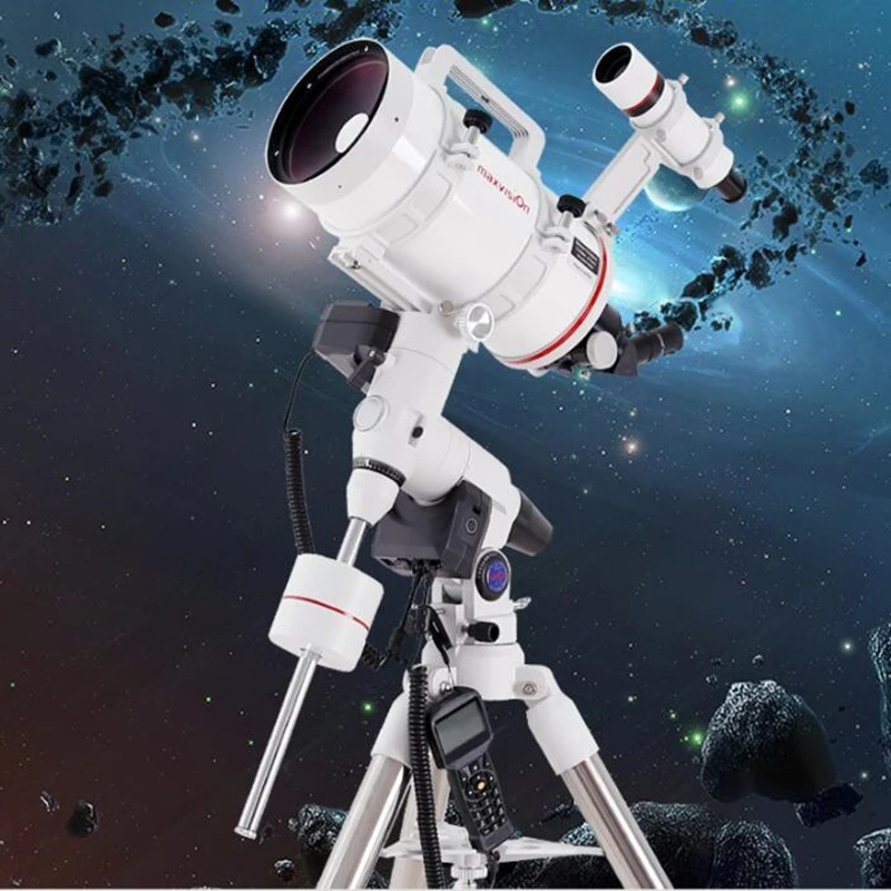 Maxvision 152/1900mm Makah teleskop astronomi Maka otomatis, EXOS-2 orthophoo dudukan penyeimbang Jerman Tripod 2 inci