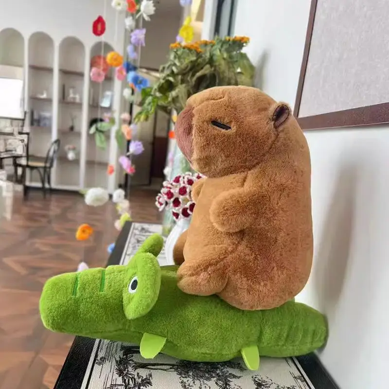 Capybara Crocodile Plush Stretchable Capybara Crocodile Soft Toy Stuffed Plushies Realistic Toy Stuffed Plushies Cute KidsPlush