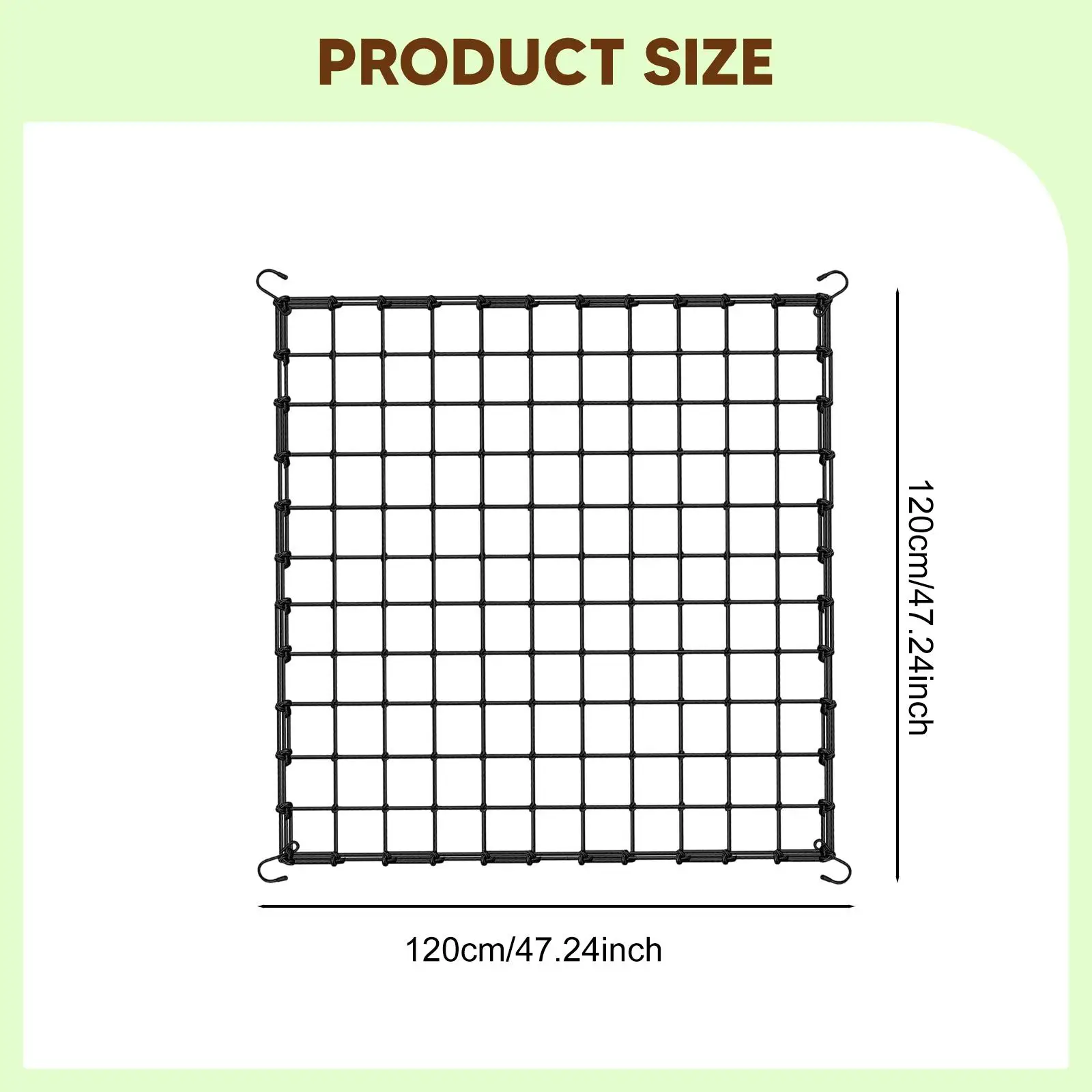 Elastic Trellis Netting for Climbing Plants Plastic Garden Net Scrog Mesh Support for Hydroponics Vegetables Fruits - view 3