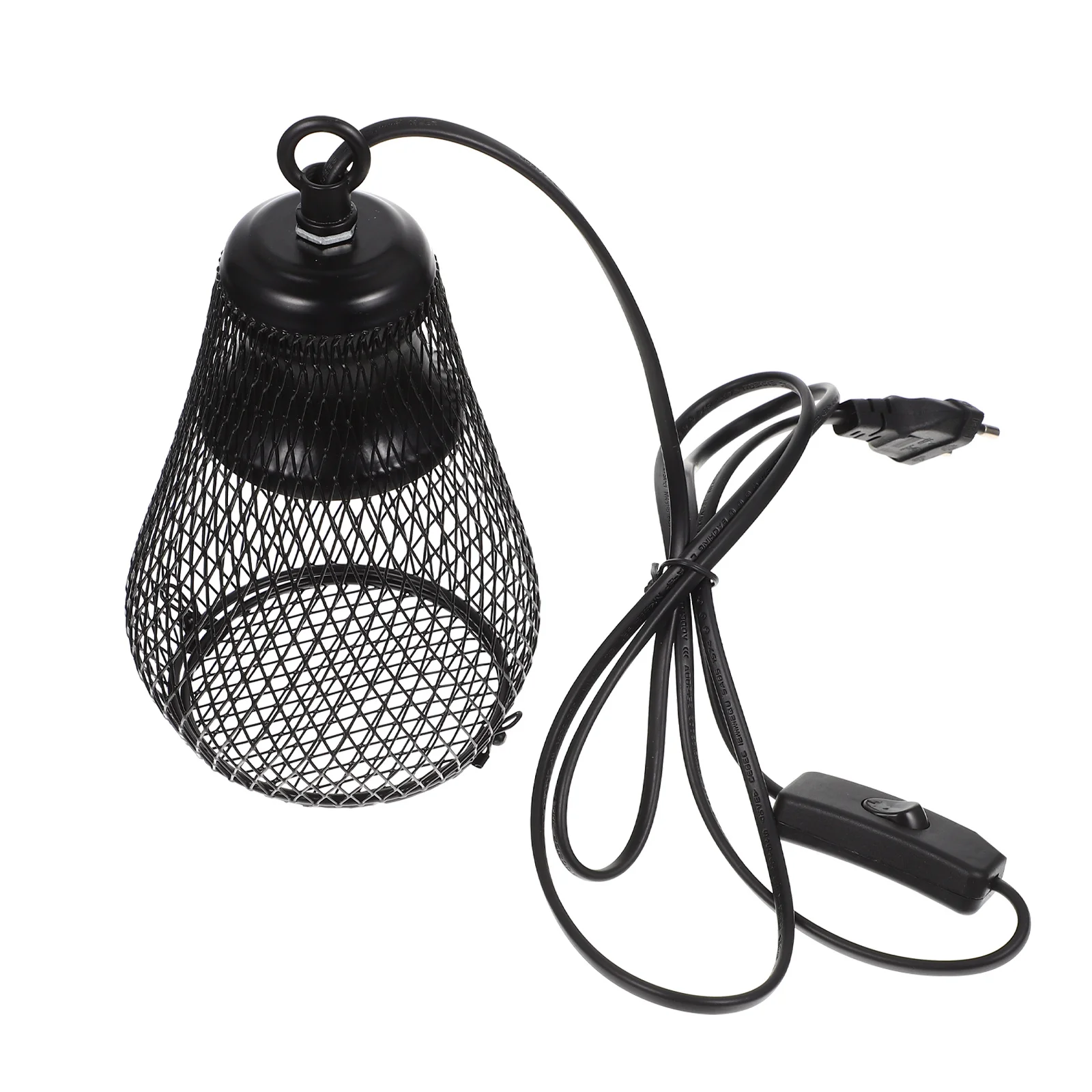 

Reptile Lamp Cover Anti Scale Mesh Guard Easy Install Wear Resistant Durable Heat Light Cover Eu Plug Reptile Heating Lamp Shade