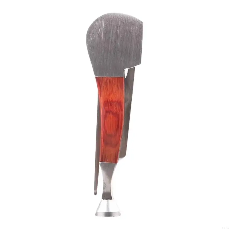 3 in 1 Stainless Steel and Ebony Smoking Pipe Scraper Nozzle Cleaner Tamper Tool Pipe Maintenance Cleaning Tool