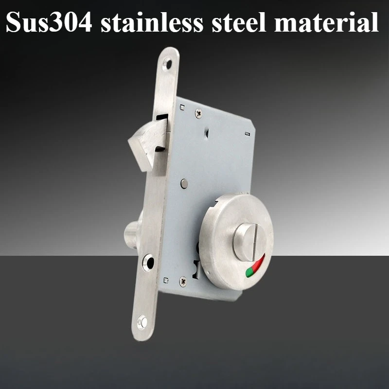 Sliding door hook lock, Stainless steel Toilet bathroom red and green indicators Multiple colors available